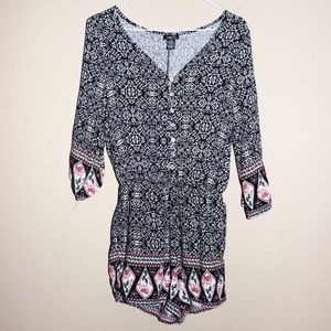 Printed Romper